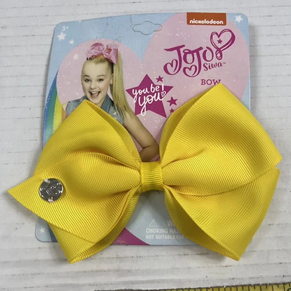 Nickelodeon JoJo Siwa Girls Signature Collection Basic Hair Bow Clip Yellow